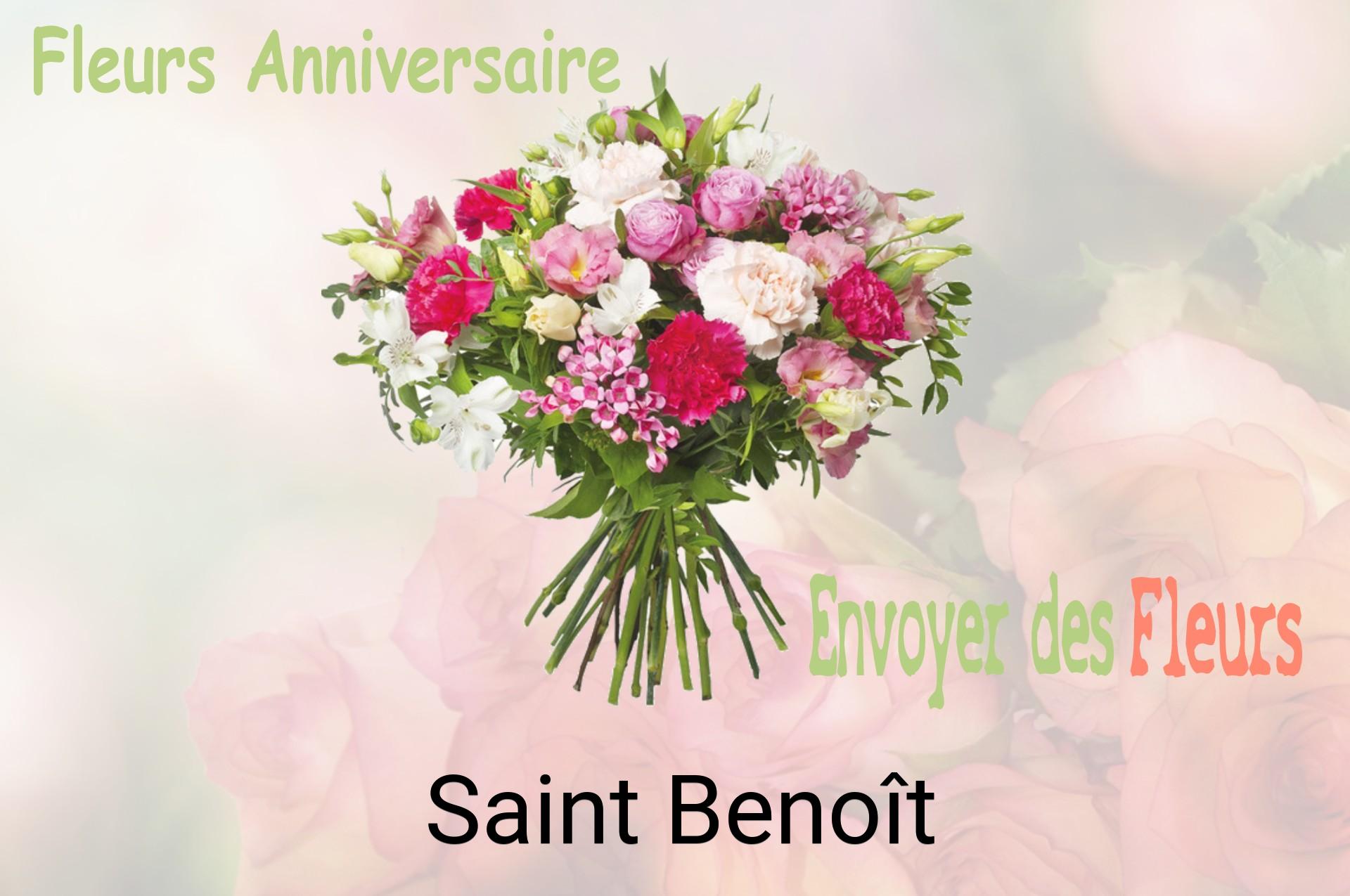 Bouquet de fleurs d’anniversaire livré à Saint-Benoît