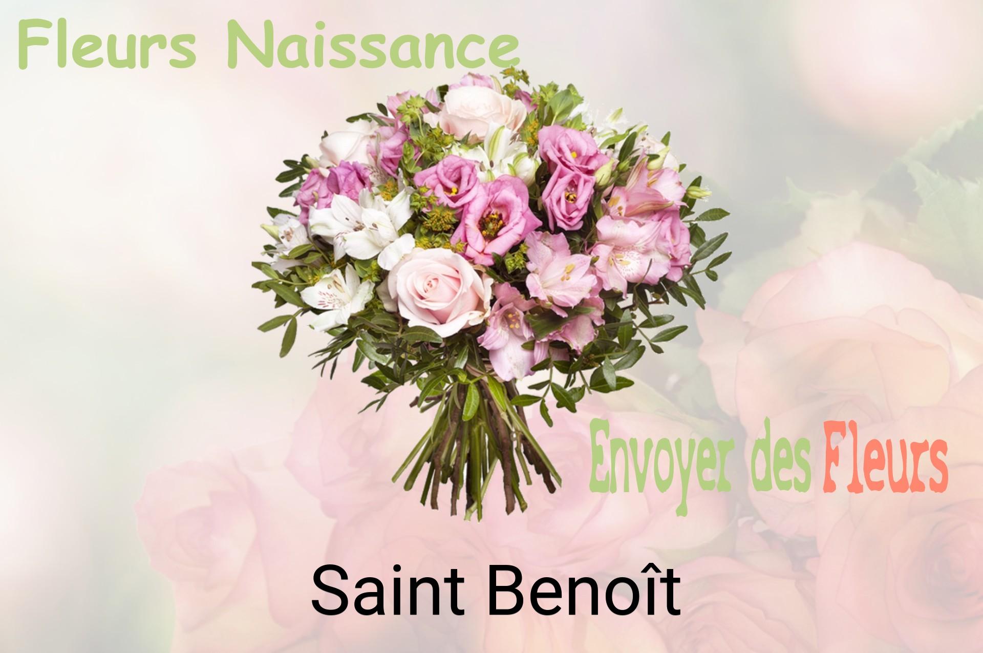 Bouquet de fleurs de naissance livré à Saint-Benoît